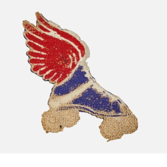 Vintage Roller Derby Patch Winged Roller Skate - Picture 2 of 2